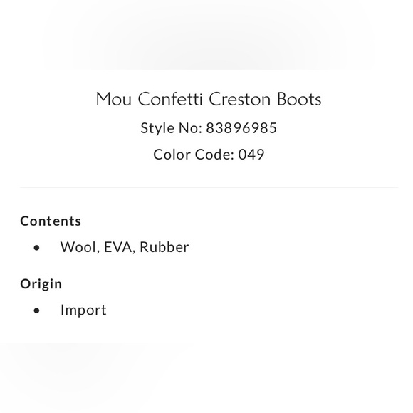 Mou Black and Cream Knitted Winter Boots - Picture 5 of 15